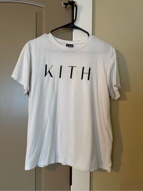 Kith White Tee with Black KITH Lettering
